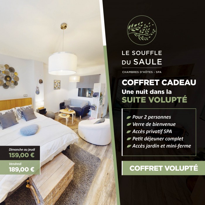 Coffret cadeau nuit et spa suite et logement insolite en Moselle Alsace