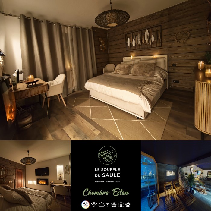 Chambre Eden - Chambres d'hôtes avec SPA - Hotel - Sauna - Moselle - Alsace - Sarrebourg