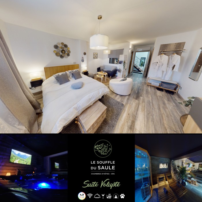 Suite Volupté - Chambres d'hôtes avec SPA - Hotel - Sauna - Moselle - Alsace - Sarrebourg